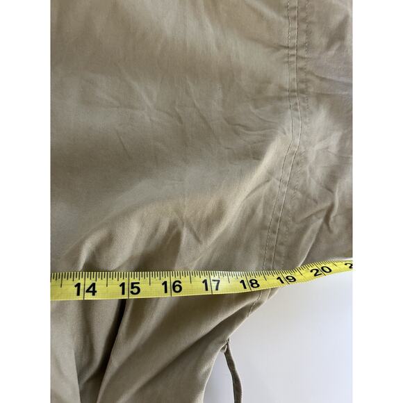 Zara Long Tan Cargo Jumpsuit Cotton Small Missing Belt 4661/337 Utility Chore - Picture 5 of 16